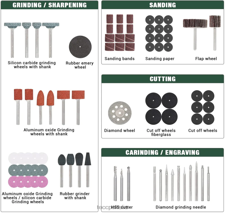 TECCPO kit accessori per utensili rotanti Accessori L0VNJ44