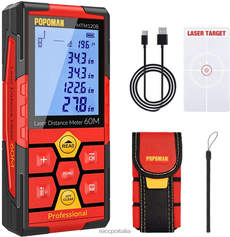 TECCPO Distanziometro laser popoman ricaricabile altre collezioni L0VNJ38