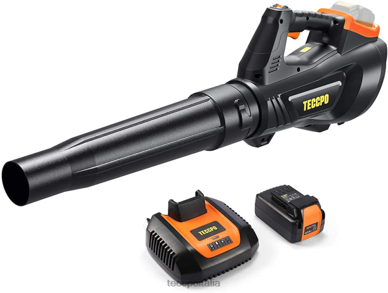 TECCPO Soffiatore per foglie senza fili 40v senza spazzole cura del giardino L0VNJ58