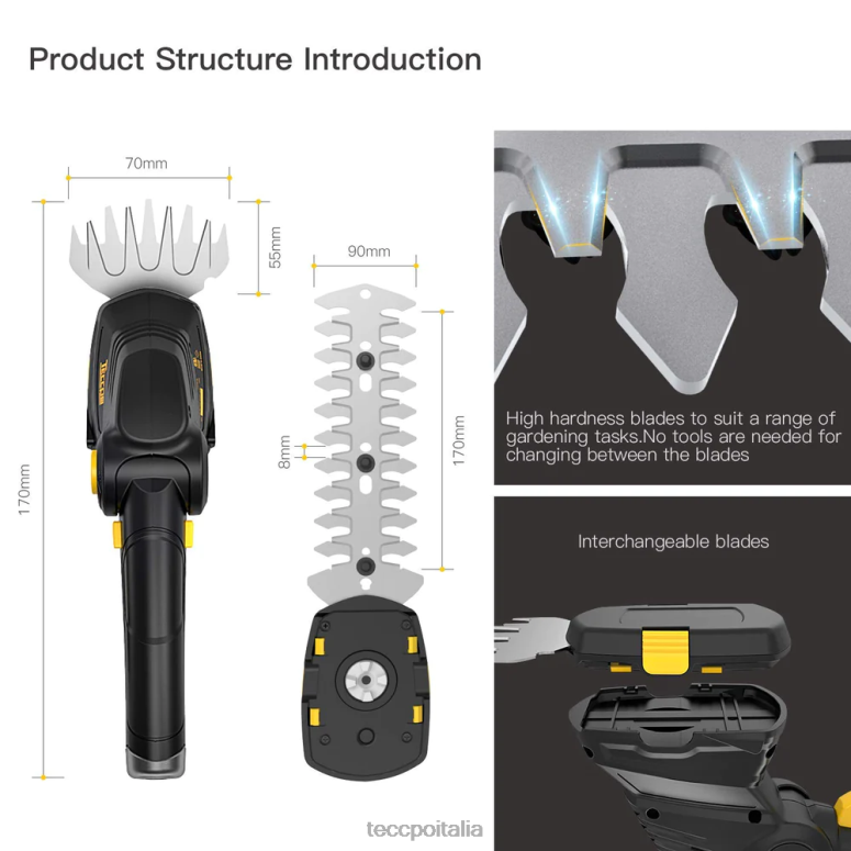 TECCPO tagliaerba a batteria cura del giardino L0VNJ57