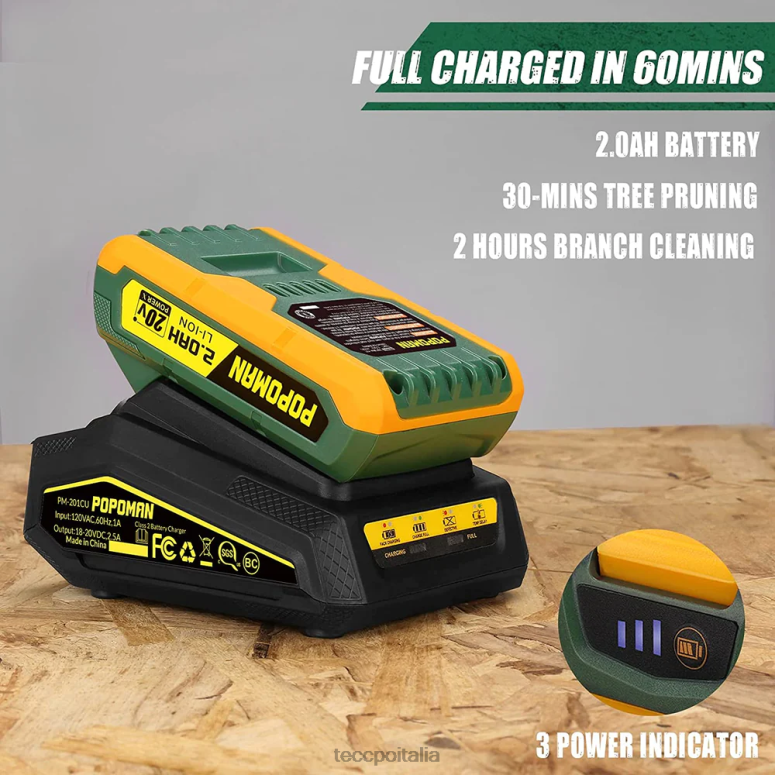 TECCPO Sega alternativa a batteria da 20 V lavorazione del legno L0VNJ22