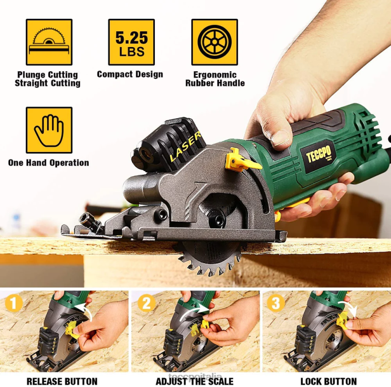 TECCPO mini sega circolare lavorazione del legno L0VNJ17