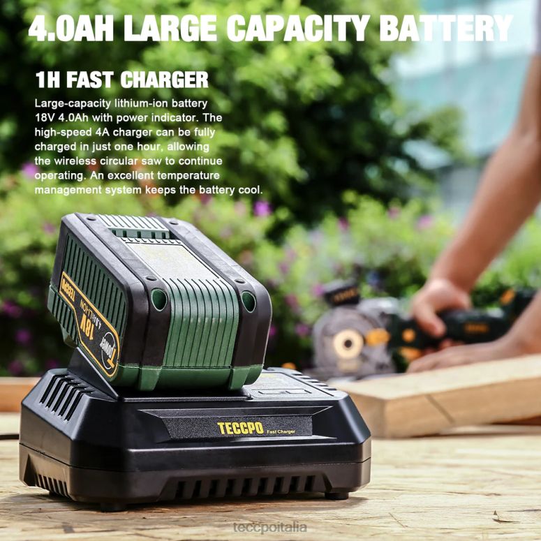 TECCPO sega circolare a batteria 20v 4-1/2