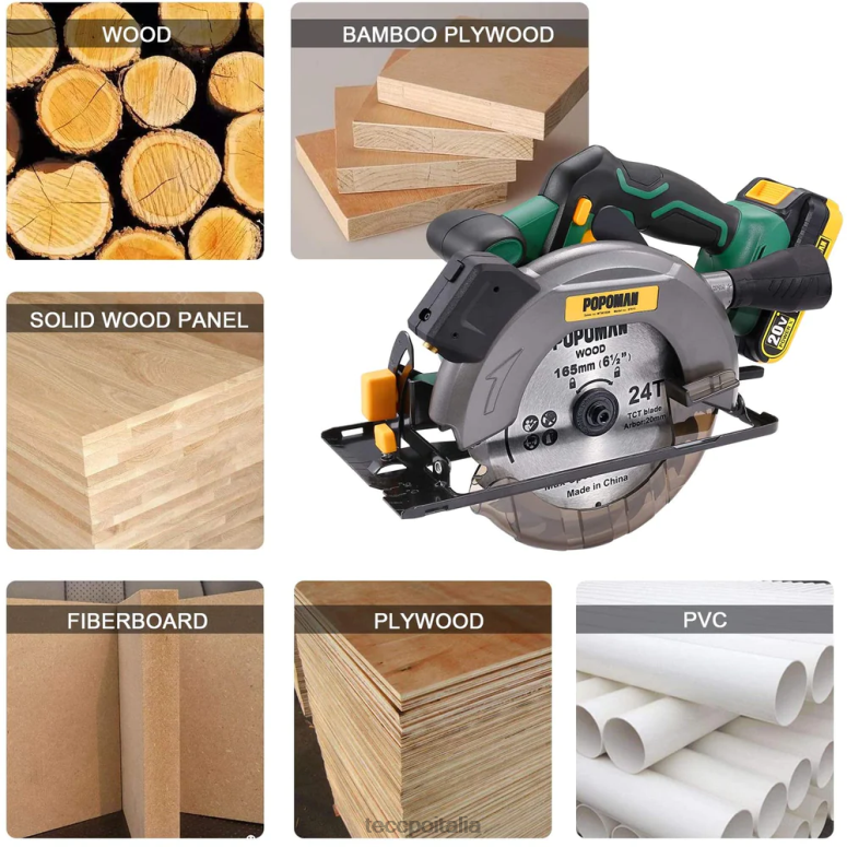 TECCPO sega circolare a batteria lavorazione del legno L0VNJ19