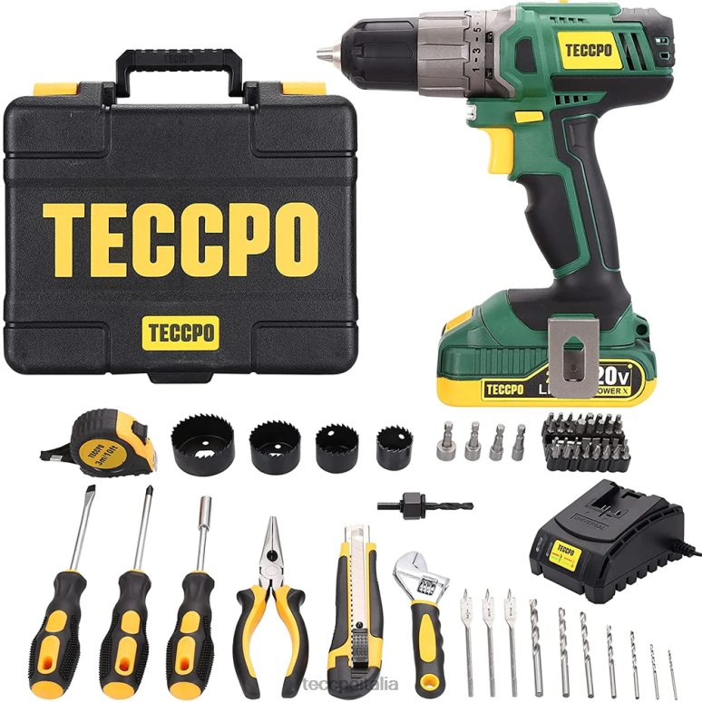 TECCPO set trapano a batteria trapani e avvitatori L0VNJ10