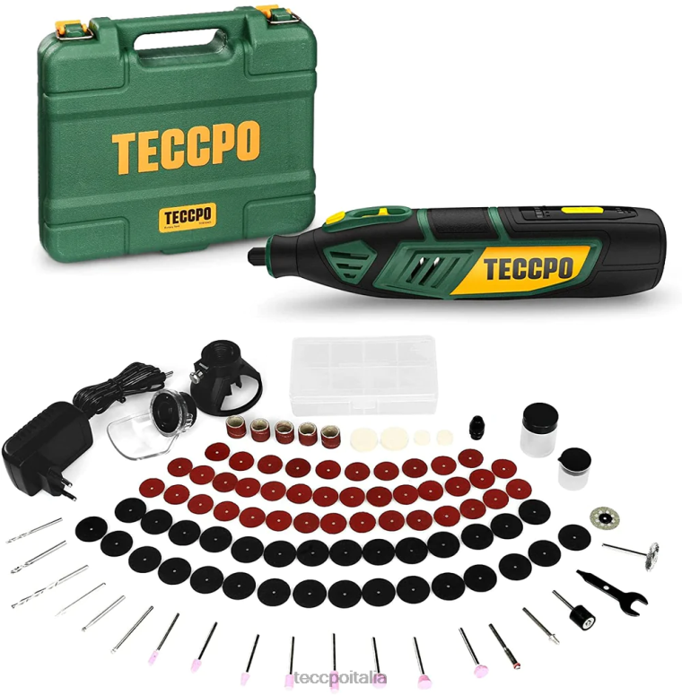 TECCPO Utensili rotanti alimentati a batteria 12 V utensili rotanti L0VNJ46