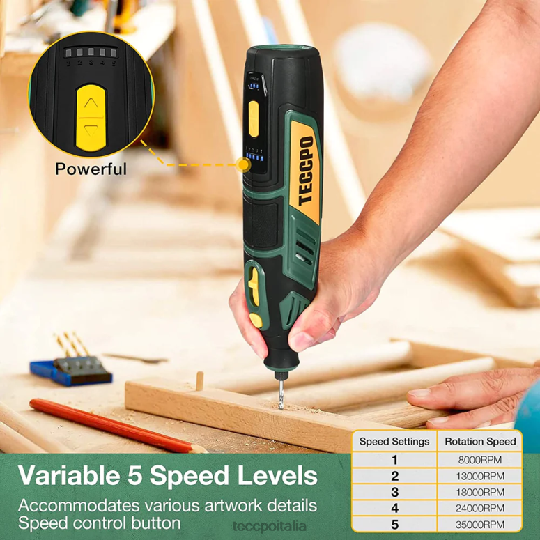 TECCPO Utensili rotanti alimentati a batteria 12 V utensili rotanti L0VNJ46