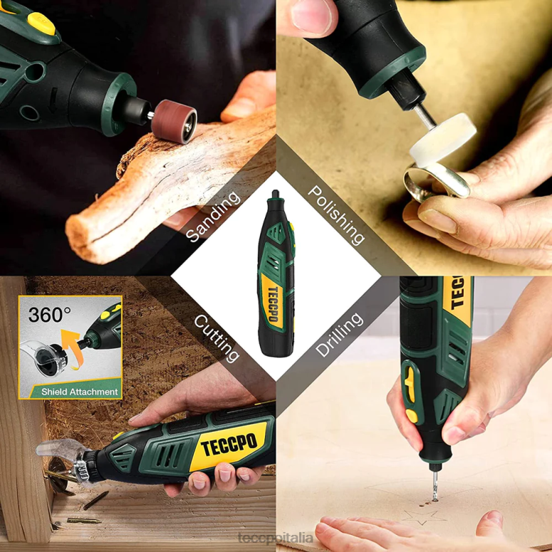 TECCPO Utensili rotanti alimentati a batteria 12 V utensili rotanti L0VNJ46